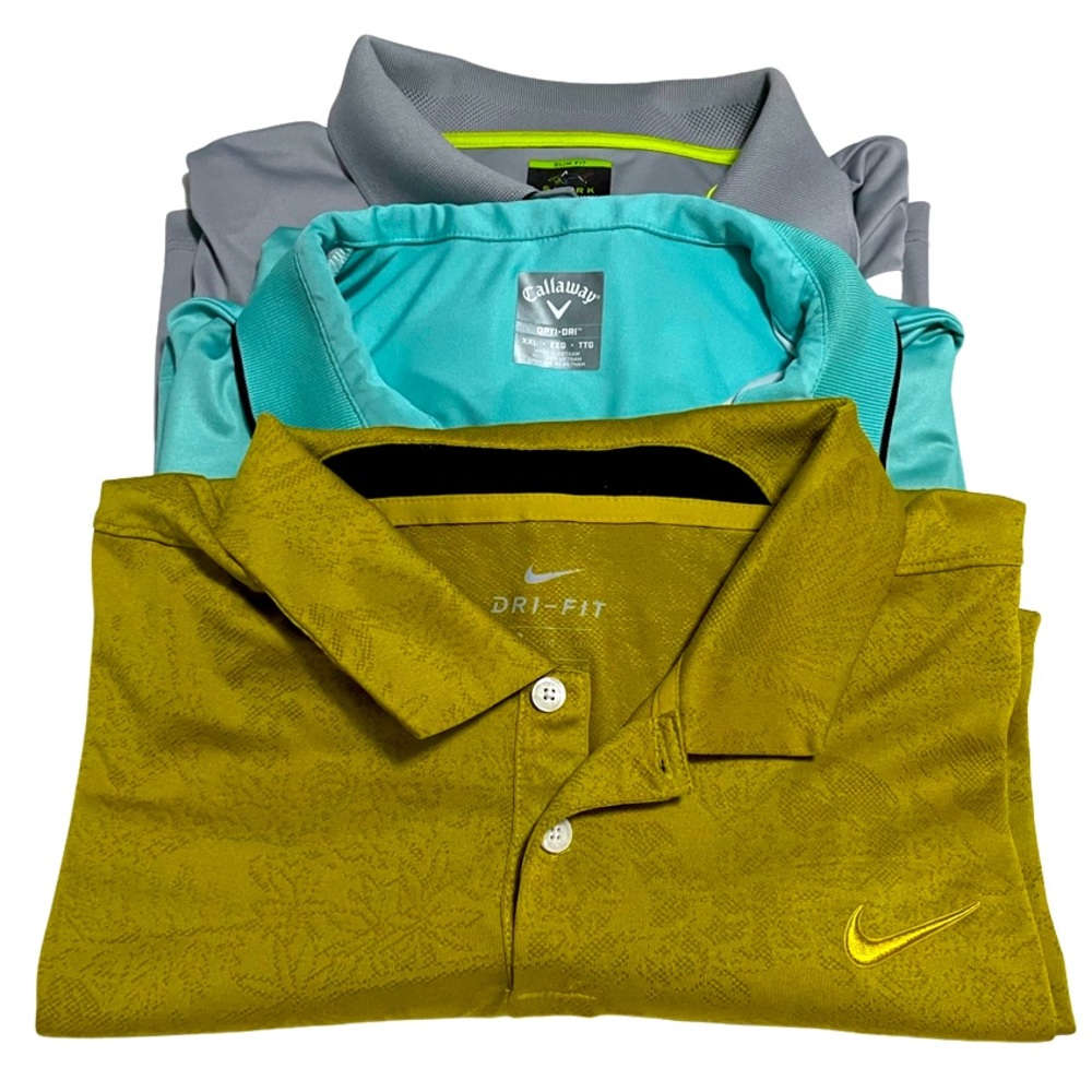 Golf Polo Bundle Nike, Callaway, Greg Norman XXL